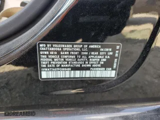 2015 Volkswagen Passat 1.8T Limited Edition with VIN 1VWAT7A37FC093455, listed as a Copart auction lot 49181295 with 0 mi miles and Salvage Title. Bid and sale history available at carsss.com. Image 12.