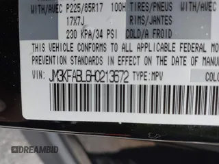 2017 Mazda CX-5 Sport with VIN JM3KFABL6H0213672, listed as a IAAI auction lot 41721128 with 100,266 mi miles. Bid and sale history available at carsss.com. Image 9.