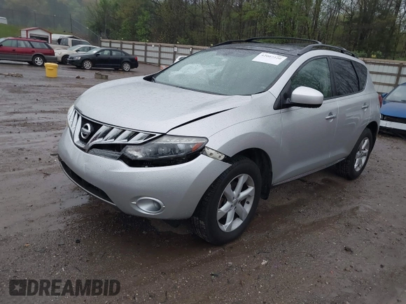 2010 Nissan Murano S with VIN JN8AZ1MU7AW005454, listed as a IAAI auction lot 42007220 with 132,475 mi miles. Bid and sale history available at carsss.com. Image 2.