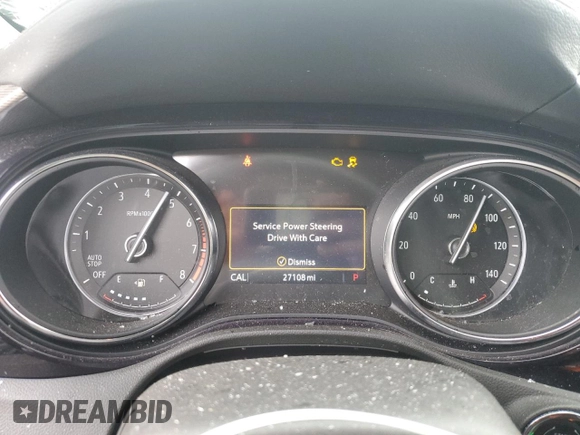 2023 Buick Encore GX Essence with VIN KL4MMFSL7PB107636, listed as a Copart auction lot 89350735 with 27,108 mi miles and Salvage title. Bid and sale history available at DreamBid. Image 9.