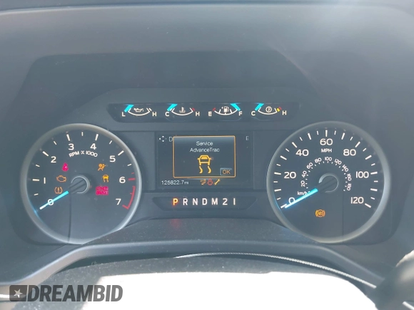 2015 Ford F-150 XL with VIN 1FTEW1CFXFFA37573, listed as a IAAI auction lot 42054120 with 125,822 mi miles. Bid and sale history available at carsss.com. Image 7.