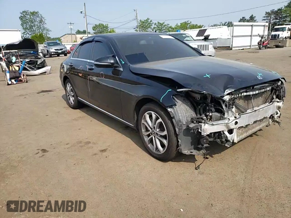2017 Mercedes-Benz C 300 with VIN 55SWF4KB5HU221751, listed as a Copart auction lot 60019865 with 80,144 mi miles and Salvage title. Bid and sale history available at DreamBid. Image 14.