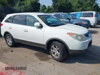2007 Hyundai Veracruz GLS with VIN KM8NU13C97U009896, listed as a IAAI auction lot 42824029 with 200,964 mi miles and . Bid and sale history available at DreamBid. Image 1.