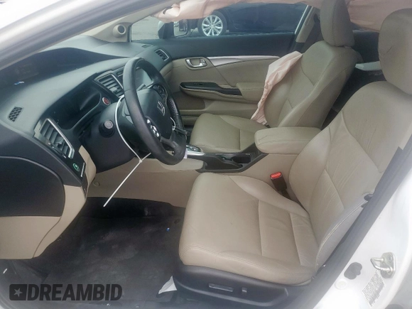 2014 Honda Civic EX-L with VIN 19XFB2F97EE014465, listed as a Copart auction lot 53872845 with 136,719 mi miles and Salvage Title. Bid and sale history available at DreamBid. Image 7.