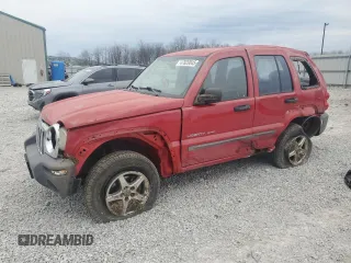 2003 Jeep Liberty Sport with VIN 1J4GL48K53W515414, listed as a Copart auction lot 47820045 with 142,002 mi miles and Salvage Title. Bid and sale history available at DreamBid. Image 1.