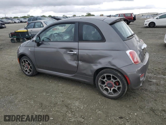 2013 FIAT 500 Sport with VIN 3C3CFFBR2DT726370, listed as a Copart auction lot 49909755 with 69,483 mi miles and Salvage Title. Bid and sale history available at carsss.com. Image 2.