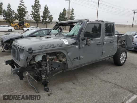 2020 Jeep Gladiator Sport S z VIN 1C6HJTAG6LL193553, wystawiony jako Copart lot #55638915 z przebiegiem 84 600 mil mil oraz Szkoda całkowita • Salvage title. Historia ofert i sprzedaży dostępna na DreamBid. Obrazek 1.