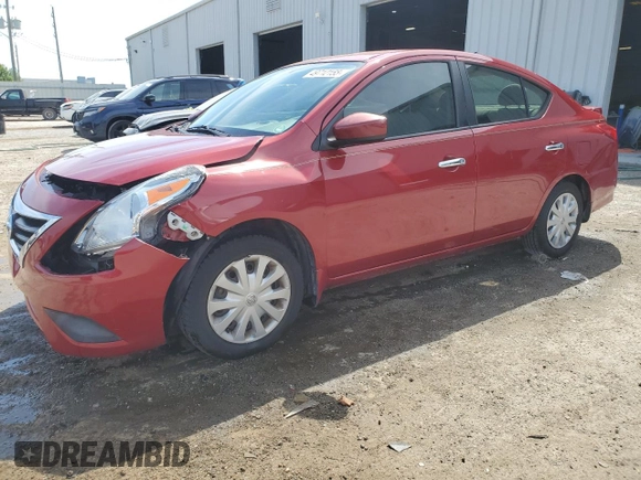 2015 Nissan Versa SV with VIN 3N1CN7APXFL867889, listed as a Copart auction lot 49712155 with 105,496 mi miles and Salvage Title. Bid and sale history available at carsss.com. Image 1.
