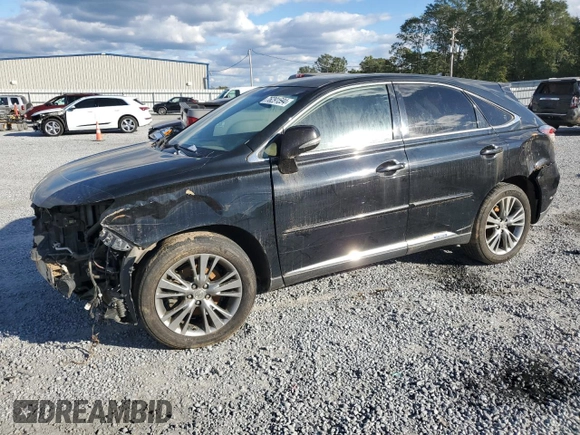 2014 Lexus RX 450h with VIN JTJZB1BA9E2009513, listed as a Copart auction lot 76291594 with Not provided miles and Salvage title. Bid and sale history available at DreamBid. Image 1.