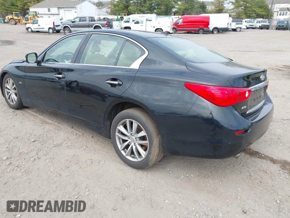 2016 Infiniti Q50 Premium with VIN JN1EV7AR2GM341628, listed as a IAAI auction lot 41898412 with 63,543 mi miles and . Bid and sale history available at DreamBid. Image 3.
