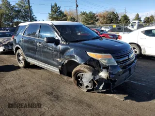 2013 Ford Utility Police Interceptor with VIN 1FM5K8AR9DGC11010, listed as a Copart auction lot 79427274 with 156,608 mi miles and Salvage Title. Bid and sale history available at carsss.com. Image 4.