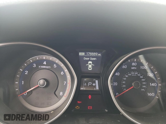 2014 Hyundai Elantra with VIN KMHD35LH8EU215712, listed as a Copart auction lot 59905455 with 178,889 mi miles and Salvage title. Bid and sale history available at DreamBid. Image 9.