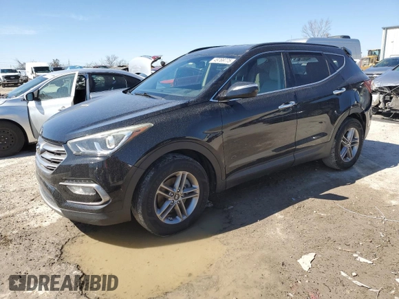 2017 Hyundai Santa Fe 2.4L z VIN 5NMZUDLB4HH032235, wystawiony jako Copart lot #49769775 z przebiegiem 102 655 mil mil oraz Szkoda całkowita • Salvage title. Historia ofert i sprzedaży dostępna na DreamBid. Obrazek 1.