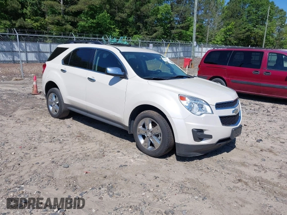 2014 Chevrolet Equinox LT z VIN 1GNALBEK4EZ130651, wystawiony jako IAAI lot #42194073 z przebiegiem 112 793 mil mil oraz . Historia ofert i sprzedaży dostępna na DreamBid. Obrazek 1.