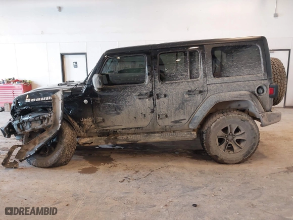 2020 Jeep Wrangler Unlimited Sport Altitude with VIN 1C4HJXDG4LW120627, listed as a IAAI auction lot 41728593 with 63,565 mi miles. Bid and sale history available at carsss.com. Image 14.