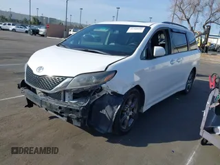 2015 Toyota Sienna SE with VIN 5TDXK3DC6FS627578, listed as a IAAI auction lot 41568684 with 124,138 mi miles and . Bid and sale history available at DreamBid. Image 18.