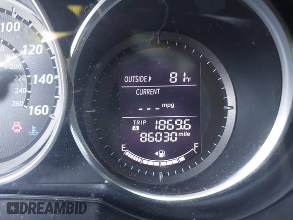 2013 Mazda CX-5 Touring with VIN JM3KE2CEXD0153589, listed as a IAAI auction lot 41855356 with 86,030 mi miles and . Bid and sale history available at DreamBid. Image 15.