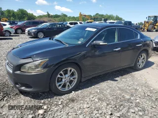 2012 Nissan Maxima SV with VIN 1N4AA5AP6CC846362, listed as a Copart auction lot 61752595 with 253,853 mi miles and Salvage title. Bid and sale history available at DreamBid. Image 1.