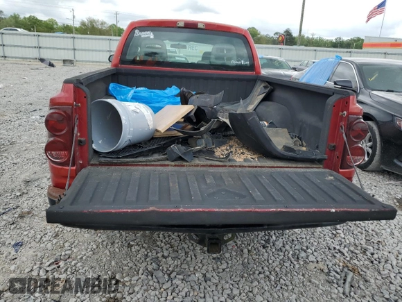 2006 Dodge Dakota ST with VIN 1D7HE28K66S509857, listed as a Copart auction lot 63910594 with 216,921 mi miles and Salvage Title. Bid and sale history available at carsss.com. Image 6.