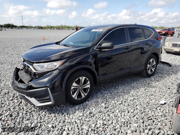 2021 Honda CR-V LX with VIN 5J6RW1H22MA002490, listed as a Copart auction lot 51367965 with 43,475 mi miles and Salvage Title. Bid and sale history available at carsss.com. Image 1.