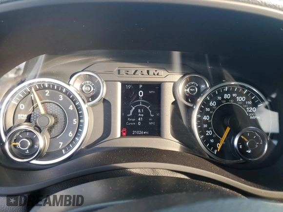 2021 Ram 2500 Tradesman with VIN 3C6UR5CJ6MG598922, listed as a Copart auction lot 46509855 with 21,026 mi miles and Salvage Title. Bid and sale history available at carsss.com. Image 9.