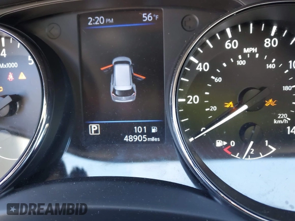 2019 Nissan Rogue SL with VIN 5N1AT2MV2KC720510, listed as a IAAI auction lot 41650468 with 48,905 mi miles. Bid and sale history available at carsss.com. Image 7.
