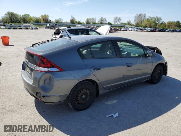2012 Honda Insight LX with VIN JHMZE2H52CS004465, listed as a Copart auction lot 53211725 with Not provided miles and Salvage title. Bid and sale history available at DreamBid. Image 3.