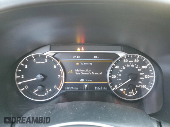 2019 Nissan Altima SL with VIN 1N4BL4EV1KC170077, listed as a Copart auction lot 85724684 with 64,089 mi miles and Salvage Title. Bid and sale history available at DreamBid. Image 9.