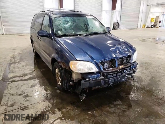 2005 Kia Sedona LX with VIN KNDUP132556681132, listed as a Copart auction lot 45687035 with 226,291 mi miles and Non Repairable. Bid and sale history available at carsss.com. Image 11.