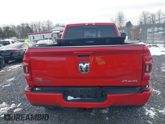 2022 Ram 2500 Big Horn with VIN 3C6UR5DL9NG129695, listed as a IAAI auction lot 41566499 with 50,162 mi miles. Bid and sale history available at carsss.com. Image 16.