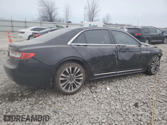 2017 Lincoln Continental Reserve with VIN 1LN6L9NP0H5602256, listed as a Copart auction lot 82677694 with 0 mi miles and Non Repairable. Bid and sale history available at carsss.com. Image 3.