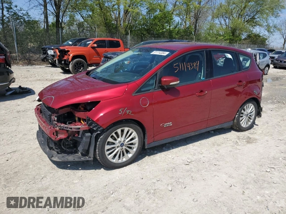 2017 Ford C-Max Energi SE with VIN 1FADP5EU5HL107180, listed as a Copart auction lot 51114384 with 66,382 mi miles. Bid and sale history available at carsss.com. Image 1.
