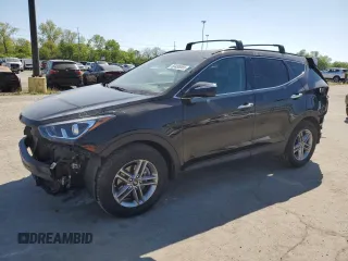 2018 Hyundai Santa Fe 2.4L with VIN 5XYZU3LB4JG529473, listed as a Copart auction lot 56495065 with 100,259 mi miles and Salvage title. Bid and sale history available at DreamBid. Image 1.