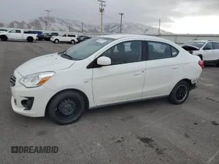 2019 Mitsubishi Mirage ES z VIN ML32F3FJ1KHF08125, wystawiony jako Copart lot #83937474 z przebiegiem 74 320 mil mil oraz Szkody całkowita. Historia ofert i sprzedaży dostępna na DreamBid. Obrazek 1.