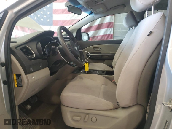 2016 Kia Sedona LX with VIN KNDMB5C1XG6081884, listed as a Copart auction lot 50050535 with 201,457 mi miles and Salvage Title. Bid and sale history available at carsss.com. Image 7.