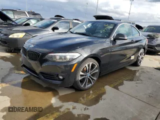 2018 BMW 2 Series 230i with VIN WBA2J1C55JVD09423, listed as a Copart auction lot 74349784 with 0 mi miles and Salvage Title. Bid and sale history available at carsss.com. Image 1.