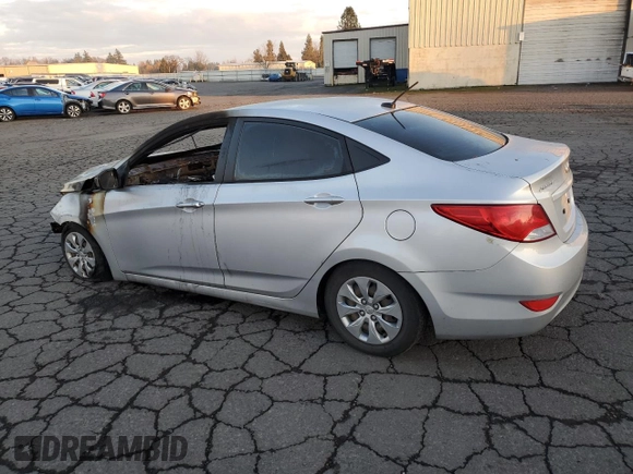 2017 Hyundai Accent SE with VIN KMHCT4AE6HU196466, listed as a Copart auction lot 82889574 with 0 mi miles and Salvage Title. Bid and sale history available at carsss.com. Image 2.