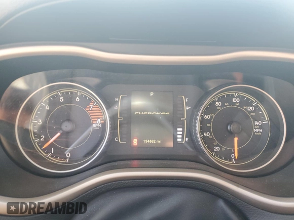 2016 Jeep Cherokee Latitude with VIN 1C4PJMCS2GW211191, listed as a Copart auction lot 55498615 with 134,862 mi miles and Salvage title. Bid and sale history available at DreamBid. Image 9.
