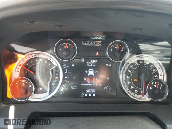 2015 Ram 2500 Big Horn with VIN 3C6UR5MJ8FG658670, listed as a Copart auction lot 54161155 with 128,375 mi miles and Salvage title. Bid and sale history available at DreamBid. Image 9.