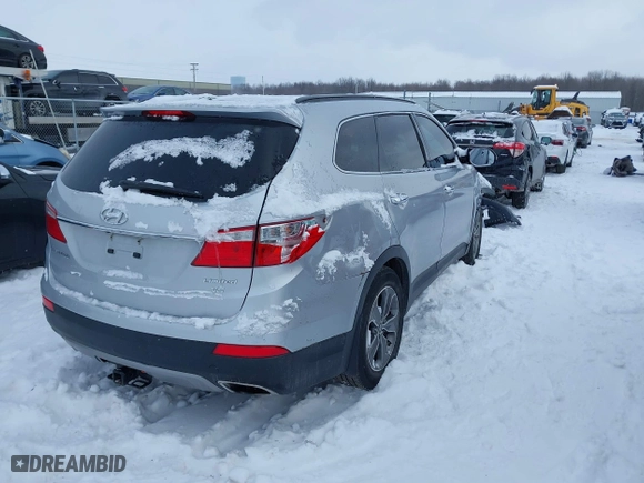 2014 Hyundai Santa Fe Limited with VIN KM8SN4HF9EU063913, listed as a IAAI auction lot 41603328 with 141,580 mi miles. Bid and sale history available at carsss.com. Image 4.