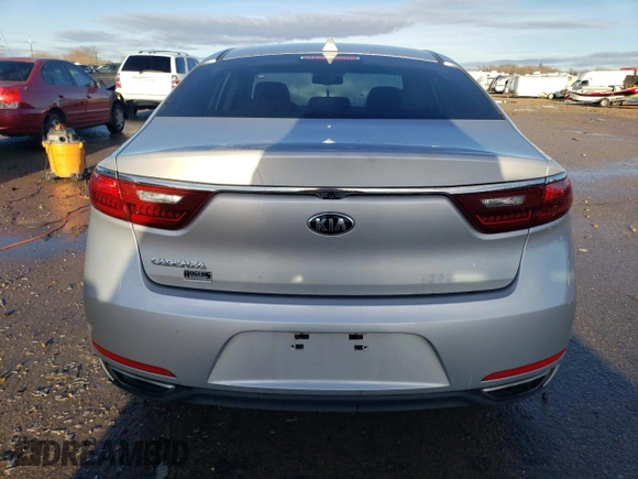 2017 Kia Cadenza Premium with VIN KNALB4J19H5050526, listed as a Copart auction lot 82837374 with 120,201 mi miles and Salvage Title. Bid and sale history available at carsss.com. Image 6.