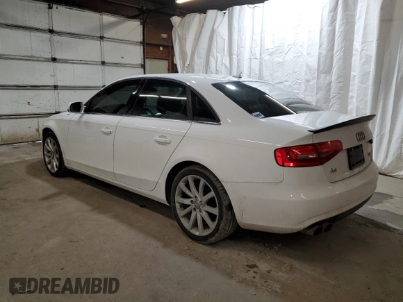 2013 Audi A4 Premium Plus with VIN WAUFFAFL8DN038341, listed as a Copart auction lot 43760185 with 143,668 mi miles and Salvage Title. Bid and sale history available at carsss.com. Image 2.