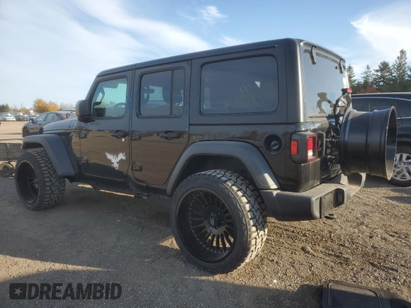 2023 Jeep Wrangler Sport S with VIN 1C4HJXDG3PW646818, listed as a Copart auction lot 77016834 with 12,118 mi miles and Clean Title. Bid and sale history available at DreamBid. Image 2.