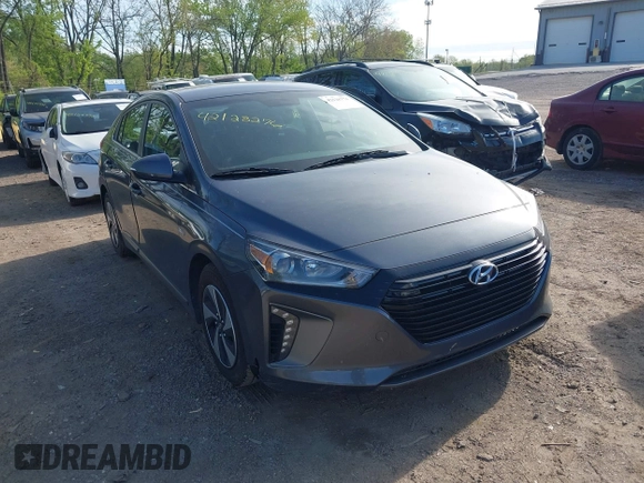 2017 Hyundai Ioniq SEL with VIN KMHC75LC5HU035029, listed as a IAAI auction lot 42128276 with 87,435 mi miles and . Bid and sale history available at DreamBid. Image 1.