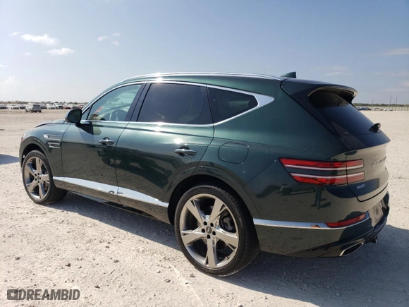 2022 Genesis GV80 with VIN KMUHBDSBXNU082397, listed as a Copart auction lot 78916714 with 26,348 mi miles and Salvage Title. Bid and sale history available at carsss.com. Image 2.