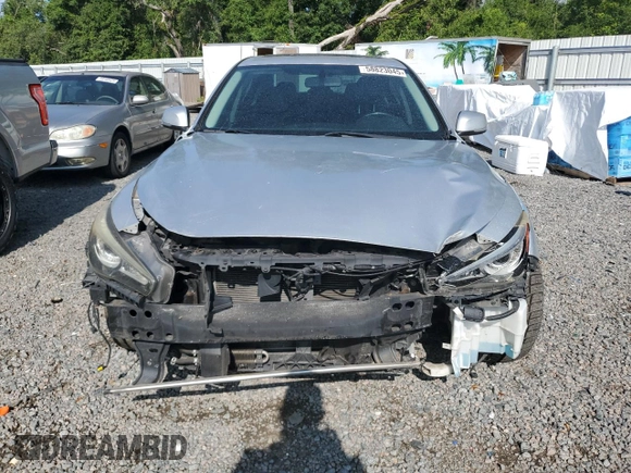 2015 Infiniti Q50 Premium with VIN JN1BV7AP7FM356447, listed as a Copart auction lot 58823045 with 137,642 mi miles and Salvage title. Bid and sale history available at DreamBid. Image 5.