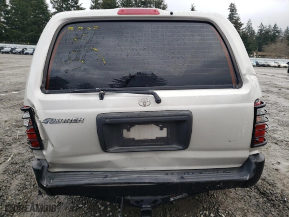 2000 Toyota 4Runner with VIN JT3GM84RXY0056635, listed as a Copart auction lot 43982165 with 183,534 mi miles and Salvage Title. Bid and sale history available at carsss.com. Image 6.
