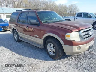 2007 Ford Expedition Eddie Bauer z VIN 1FMFU17527LA44365, wystawiony jako IAAI lot #41886317 z przebiegiem 236 422 mil mil oraz . Historia ofert i sprzedaży dostępna na DreamBid. Obrazek 1.