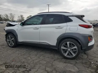 2019 Hyundai Kona Ultimate with VIN KM8K53A50KU218243, listed as a Copart auction lot 50928885 with 80,666 mi miles and Salvage Title. Bid and sale history available at DreamBid. Image 2.