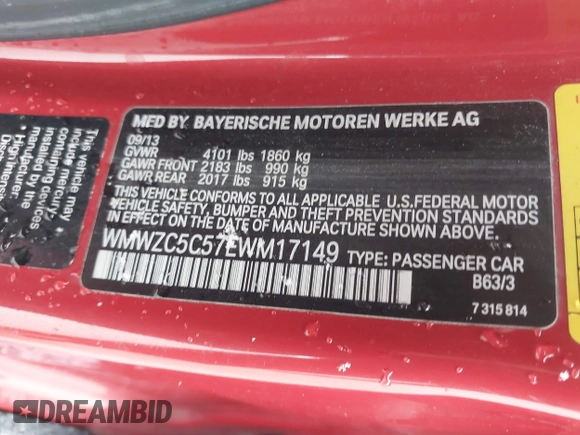 2014 MINI Countryman S z VIN WMWZC5C57EWM17149, wystawiony jako IAAI lot #41246831 z przebiegiem 112 369 mil mil oraz . Historia ofert i sprzedaży dostępna na DreamBid. Obrazek 9.
